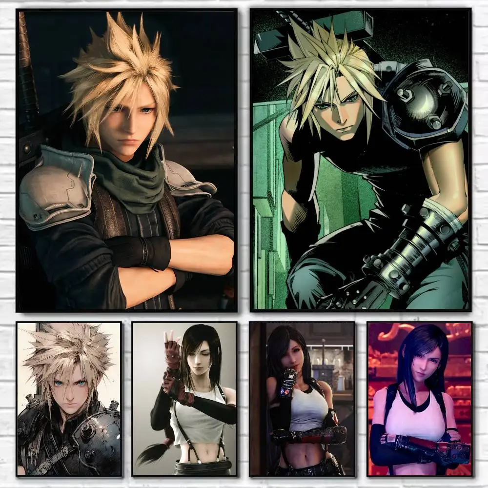 Games Figure Tifa Cloud Strife Poster Self-adhesive Art Waterproof Paper Sticker Coffee House Bar Room Wall Decor
Games Figure Tifa Cloud Strife Poster Self-adhesive Art Waterproof Paper Sticker Coffee House Bar Room Wall Decor