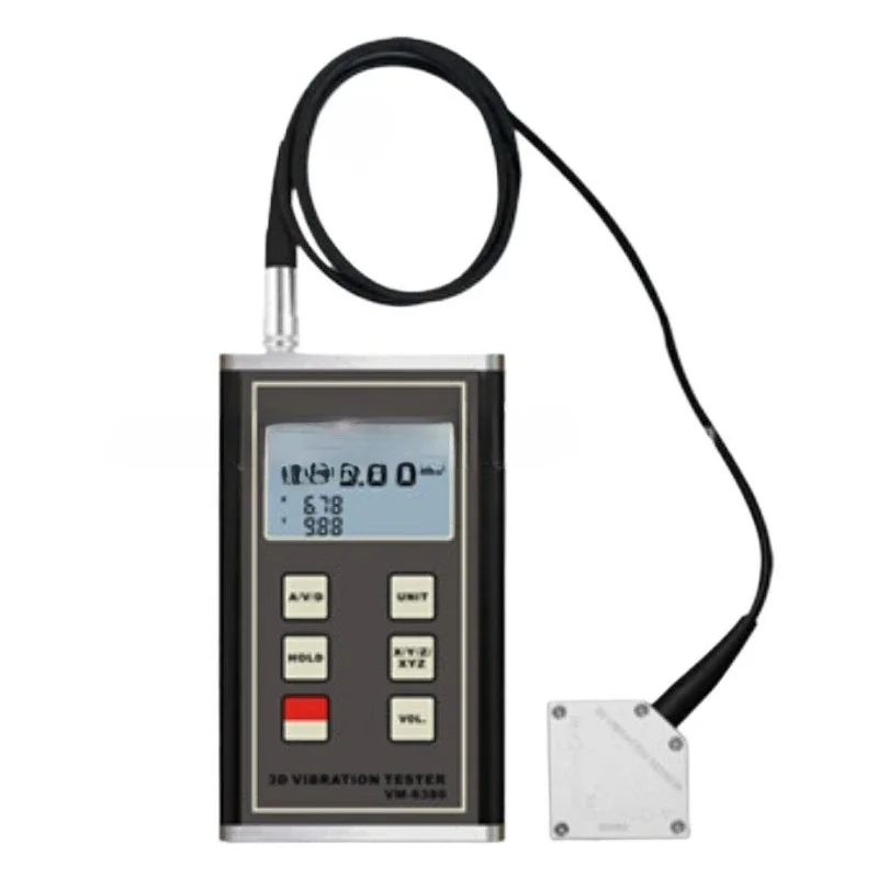 3D vibration meter VM-6380 simultaneously displays X.Y.Z three-direction vibration meter
3D vibration meter VM-6380 simultaneously displays X.Y.Z three-direction vibration meter