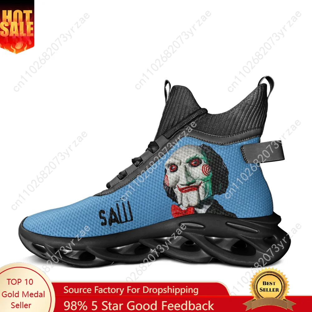 Saw High Top Flats Sneakers Mens Womens Sports Running Shoes High Quality Casual Sneaker Lace Up Mesh Footwear Custom Made Shoes
Saw High Top Flats Sneakers Mens Womens Sports Running Shoes High Quality Casual Sneaker Lace Up Mesh Footwear Custom Made Shoes