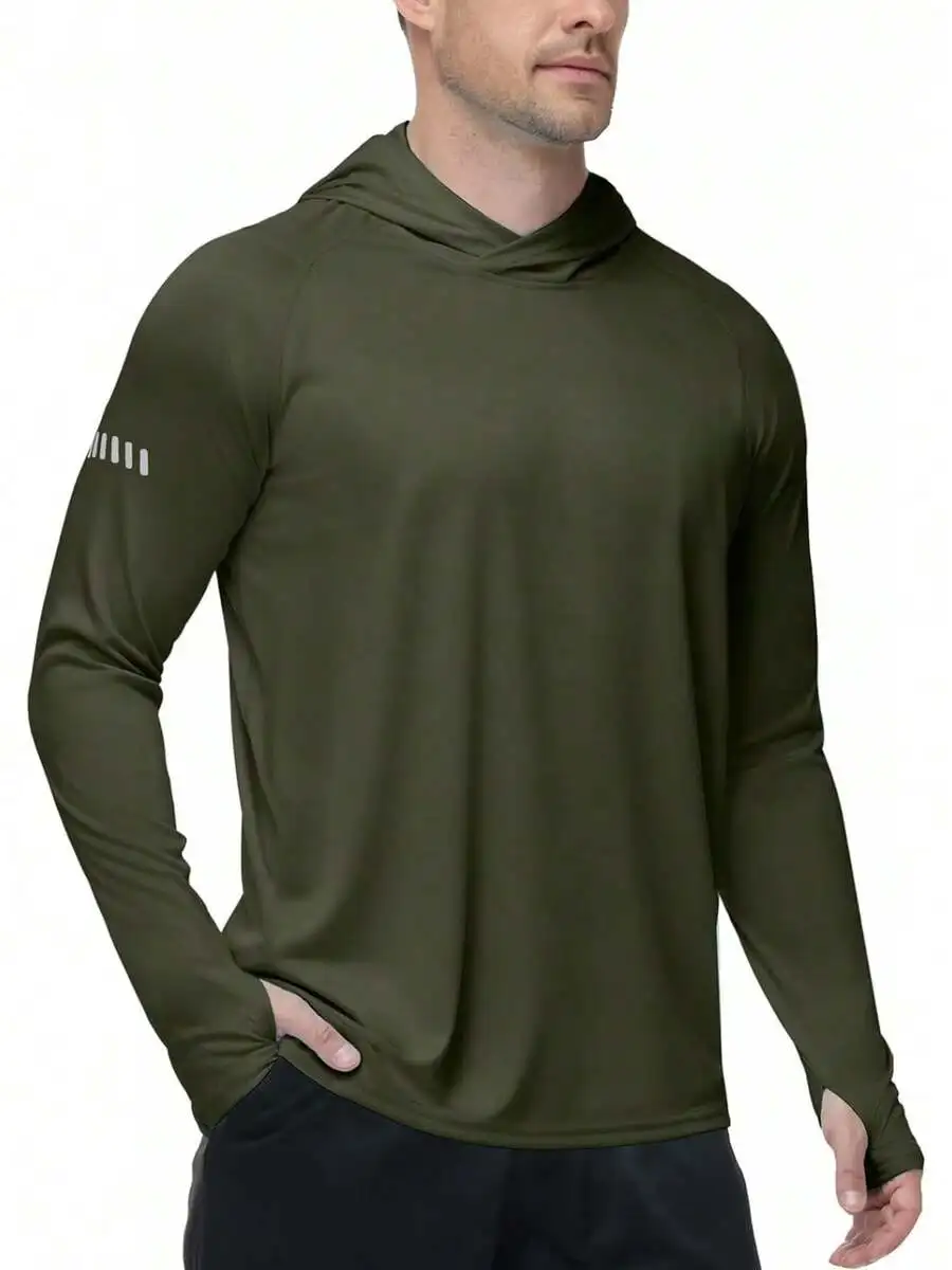 Mens UPF 50+ Sun Protection Hooded Long Sleeve Shirt For Outdoor Fishing Hiking Running Workout
Mens UPF 50+ Sun Protection Hooded Long Sleeve Shirt For Outdoor Fishing Hiking Running Workout