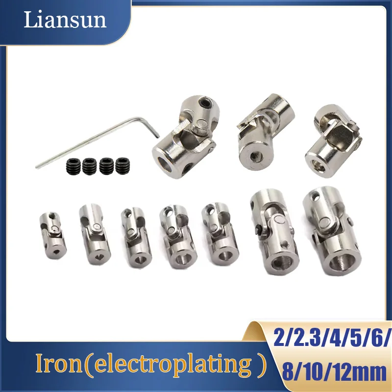 1-5pcs Metal Universal Joint Coupling 2/2.3/3/3.17/4/5/6/8/10/12mm Boat Car Shaft Coupler Metal Cardan Joint Motor Connector
1-5pcs Metal Universal Joint Coupling 2/2.3/3/3.17/4/5/6/8/10/12mm Boat Car Shaft Coupler Metal Cardan Joint Motor Connector
