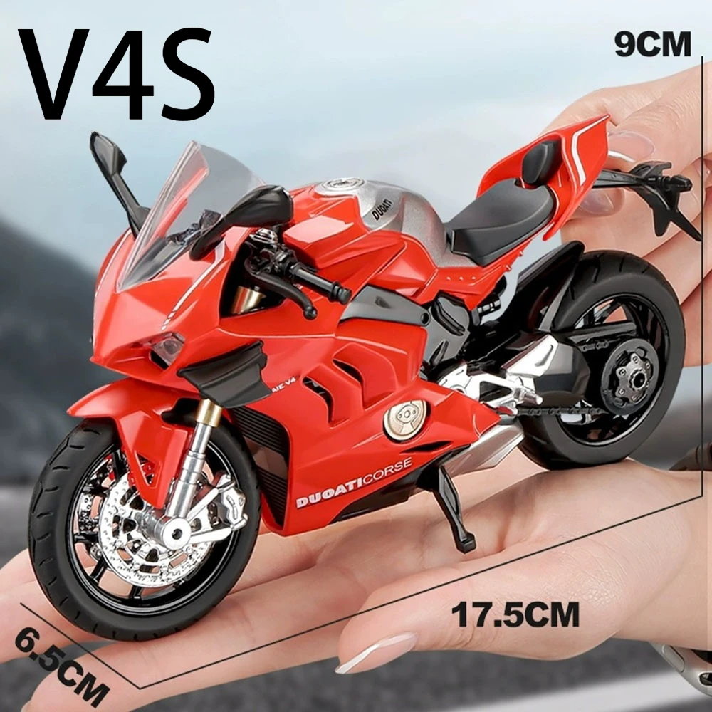 1:12 V4S 1199 Car Toy Model Alloy Diecast Motorcycle Metal Body Sound Light Shock Absorption Simulation Model Boy Christmas Gift
1:12 V4S 1199 Car Toy Model Alloy Diecast Motorcycle Metal Body Sound Light Shock Absorption Simulation Model Boy Christmas Gift