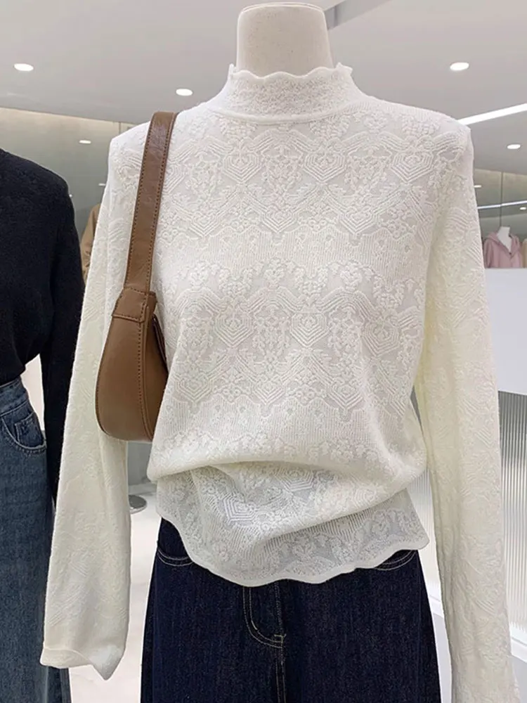 Ele Knitted Long Sve f Внутренняя одежда с высоким воротником Удобный модный дизайн Чистый цвет Трикотаж для поездок на работу
Ele Knitted Long Sve f Внутренняя одежда с высоким воротником Удобный модный дизайн Чистый цвет Трикотаж для поездок на работу