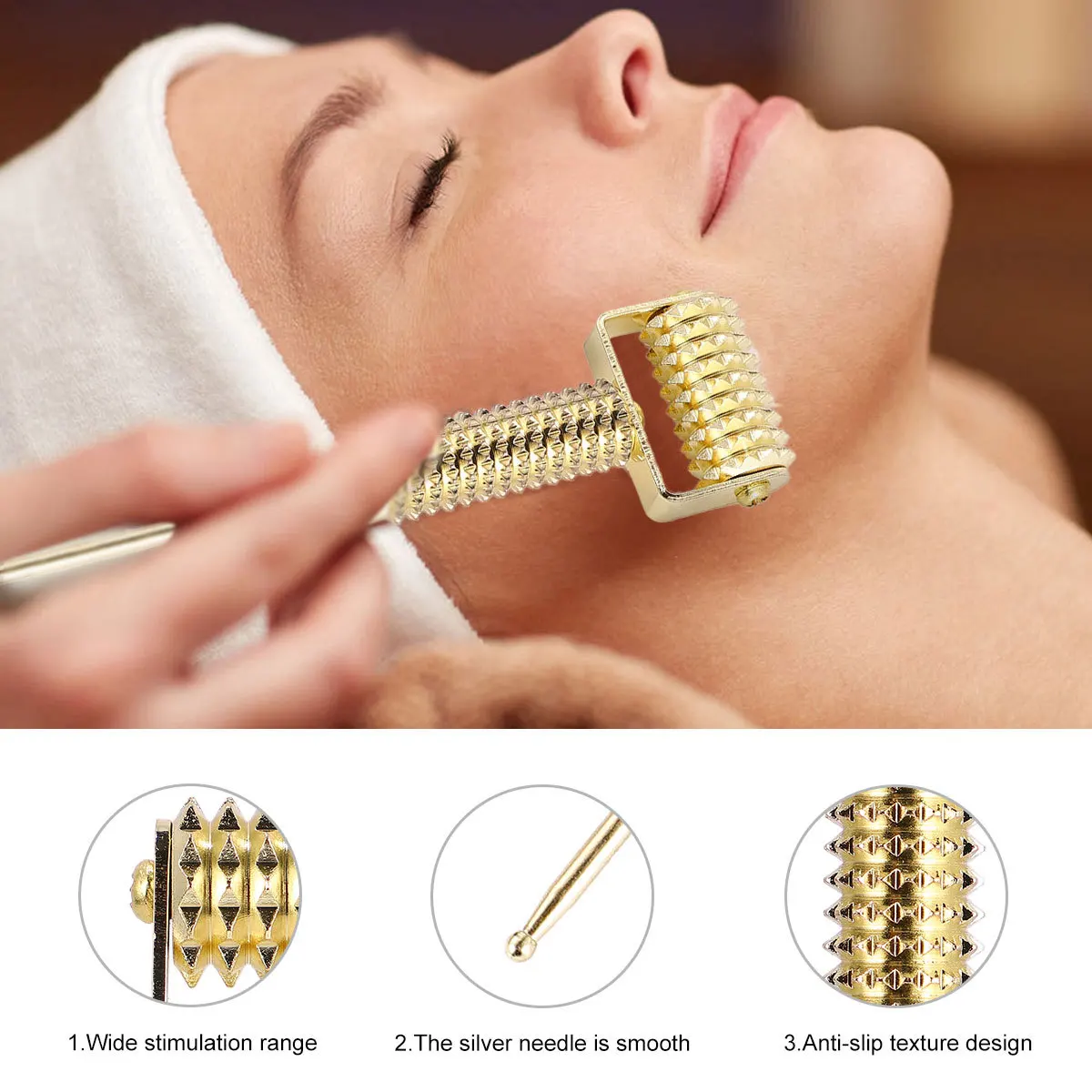 Ear Acupoint Detecting Pen Copper Spring Needle Roller For Facial Beauty Small Head Precision Massage Tool Golden Ear Probe
Ear Acupoint Detecting Pen Copper Spring Needle Roller For Facial Beauty Small Head Precision Massage Tool Golden Ear Probe