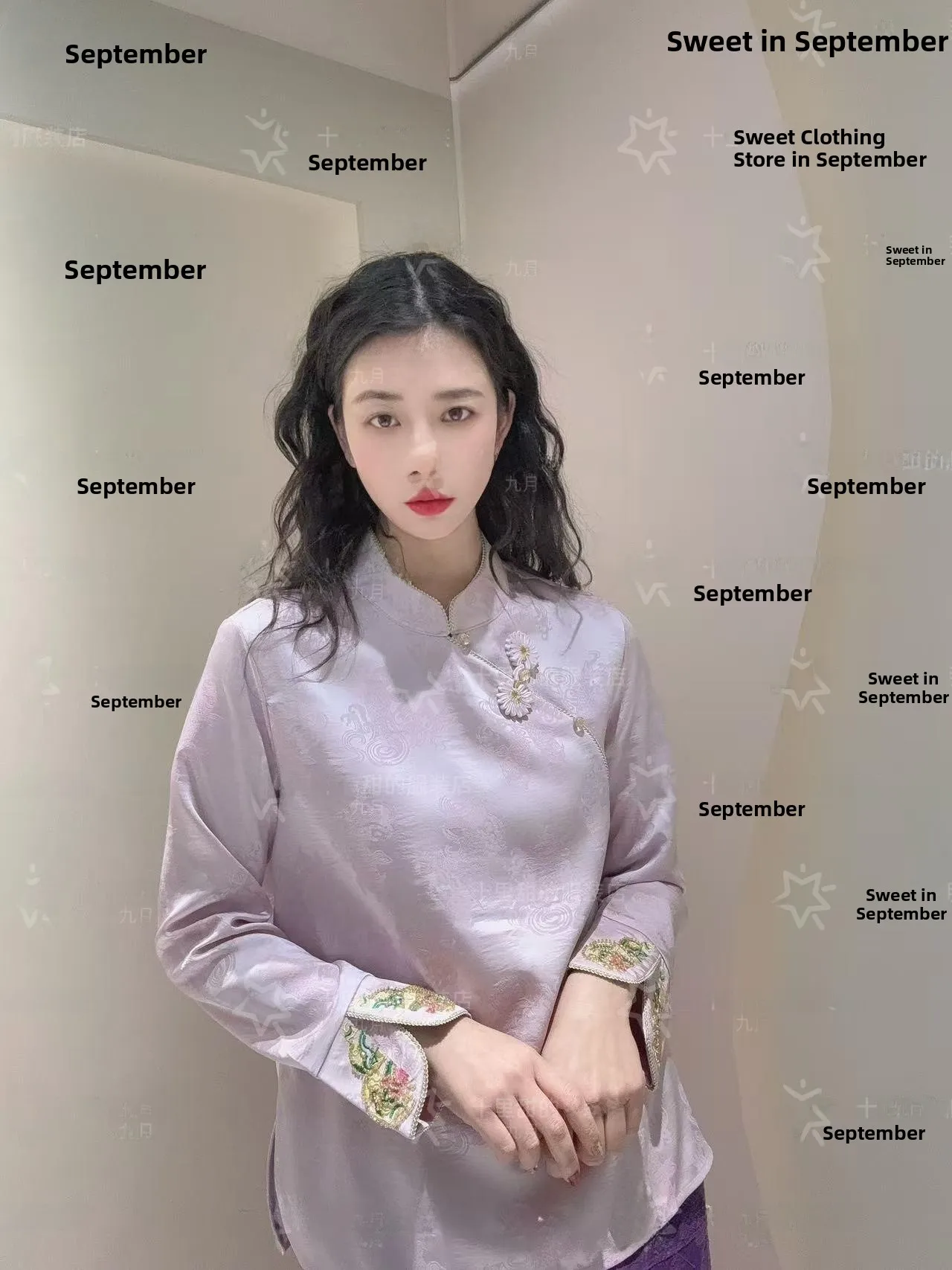 New September Violet Heavy Embroidery Long Sve Top Slimming Ele Regular Fit Women's Hanfu Skirt Tee Vinyl Fiber 00%
New September Violet Heavy Embroidery Long Sve Top Slimming Ele Regular Fit Women's Hanfu Skirt Tee Vinyl Fiber 00%