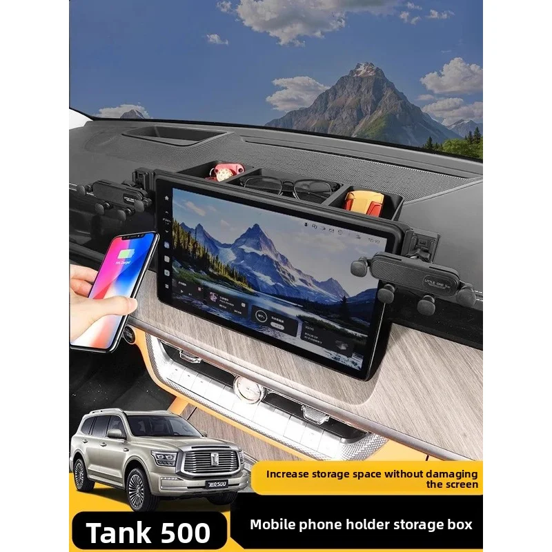 Car mobile phone holder for Great Wall GWM WEY TANK 500 Tank500hi4t Tank500hi4z 2023 2024 2025 Accessories
Car mobile phone holder for Great Wall GWM WEY TANK 500 Tank500hi4t Tank500hi4z 2023 2024 2025 Accessories
