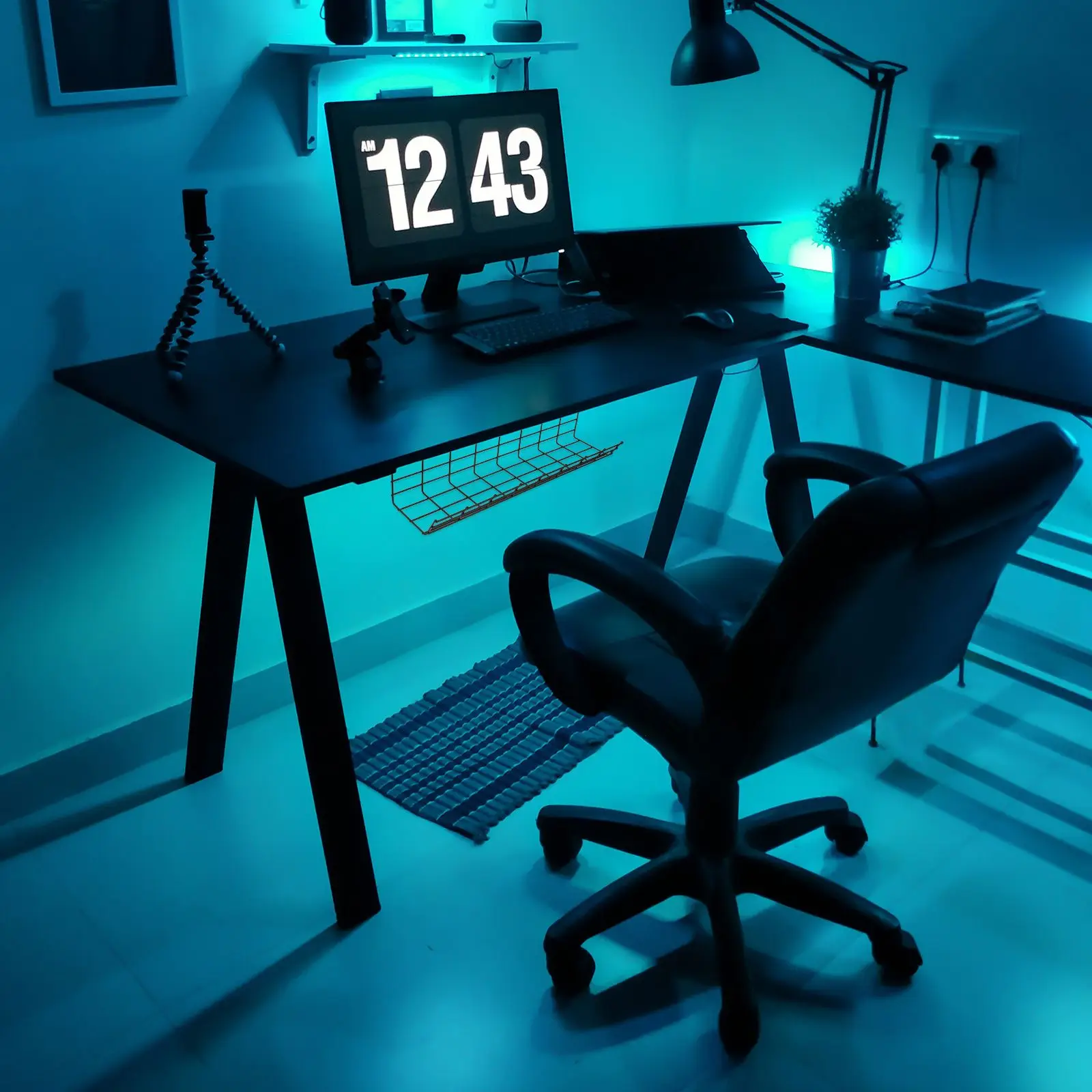 Wire Management Shelf Cable ganizer Rack Office Desk Under Desk Wire ganizer Metal Container Storage Solution
Wire Management Shelf Cable ganizer Rack Office Desk Under Desk Wire ganizer Metal Container Storage Solution