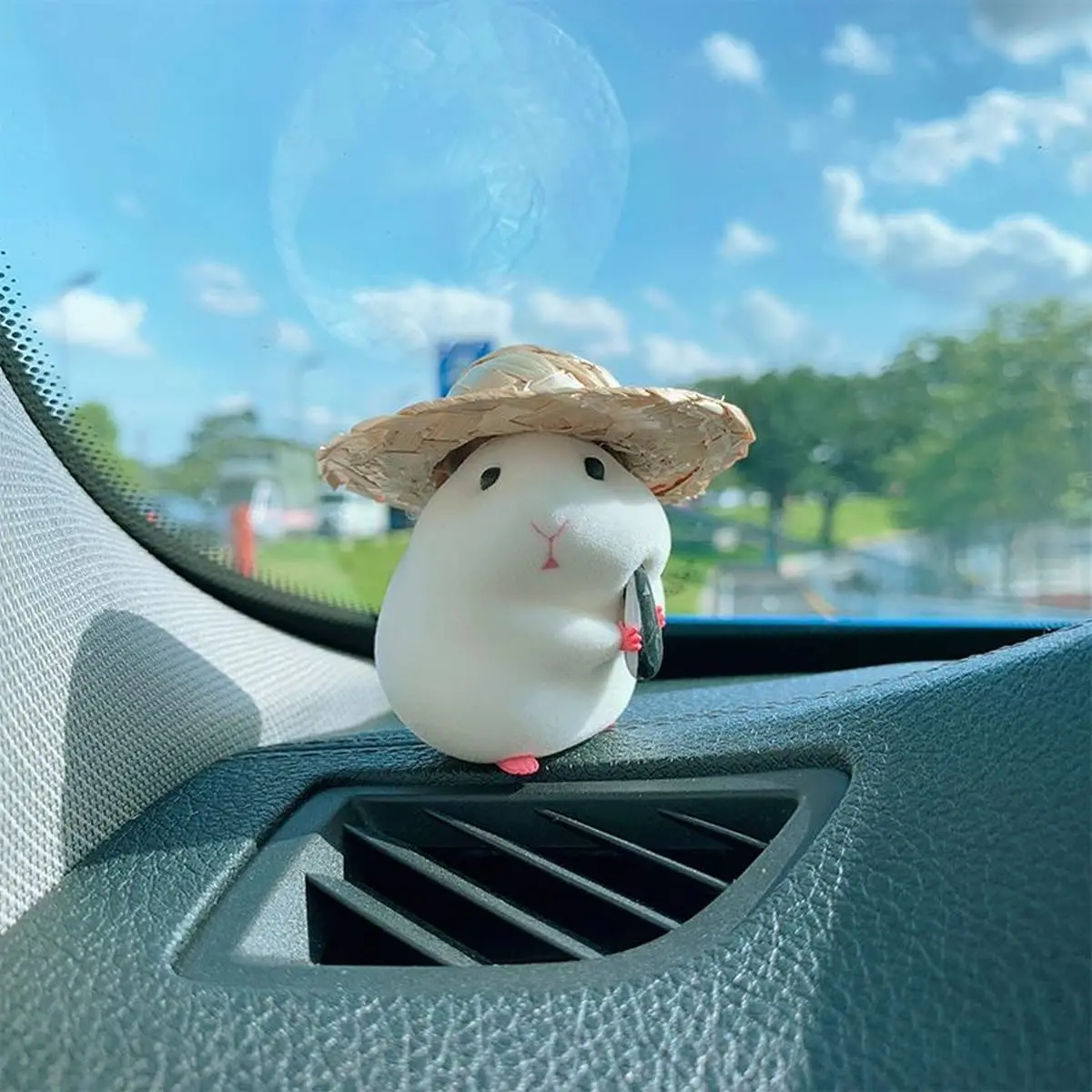 Cute Hamster with Straw Hat Car Ornament,Car Decoration Auto Interior Dashboard Accessories
Cute Hamster with Straw Hat Car Ornament,Car Decoration Auto Interior Dashboard Accessories