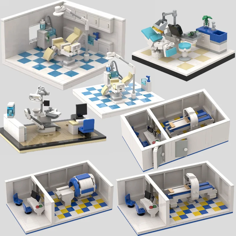 MOC City Dental Clinic Building Blocks Street View Computer Hospital Doctor Nurse Accessories Bricks Christmas Halloween Toys
MOC City Dental Clinic Building Blocks Street View Computer Hospital Doctor Nurse Accessories Bricks Christmas Halloween Toys