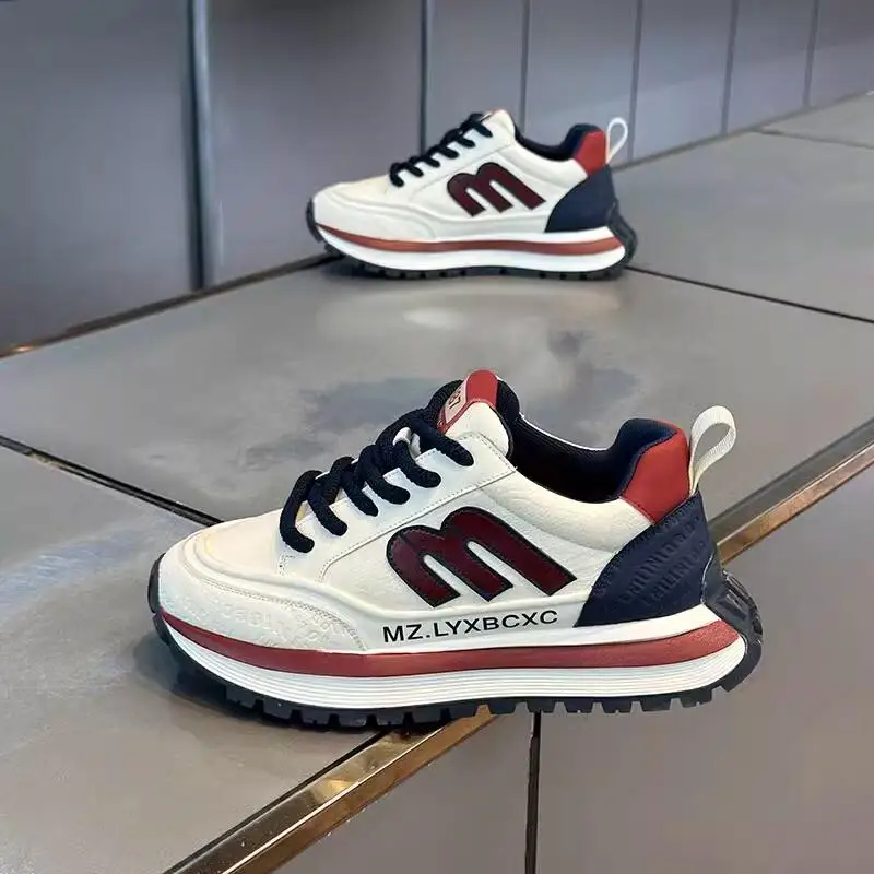 Men's Casual Running Shoes Spring 2026 Trendy Brand Versatile Low-Top Waterproof Glue-Welding Process round Toe Thick Heel
Men's Casual Running Shoes Spring 2026 Trendy Brand Versatile Low-Top Waterproof Glue-Welding Process round Toe Thick Heel