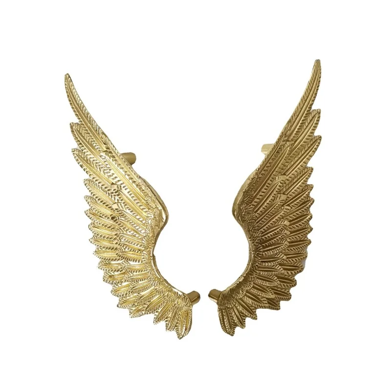 Luxury Golden Brass Copper Double-Hole Wings Door Pull 1PCS Elegant Handle for Drawer Cabinet Wine Shoe Furniture
Luxury Golden Brass Copper Double-Hole Wings Door Pull 1PCS Elegant Handle for Drawer Cabinet Wine Shoe Furniture