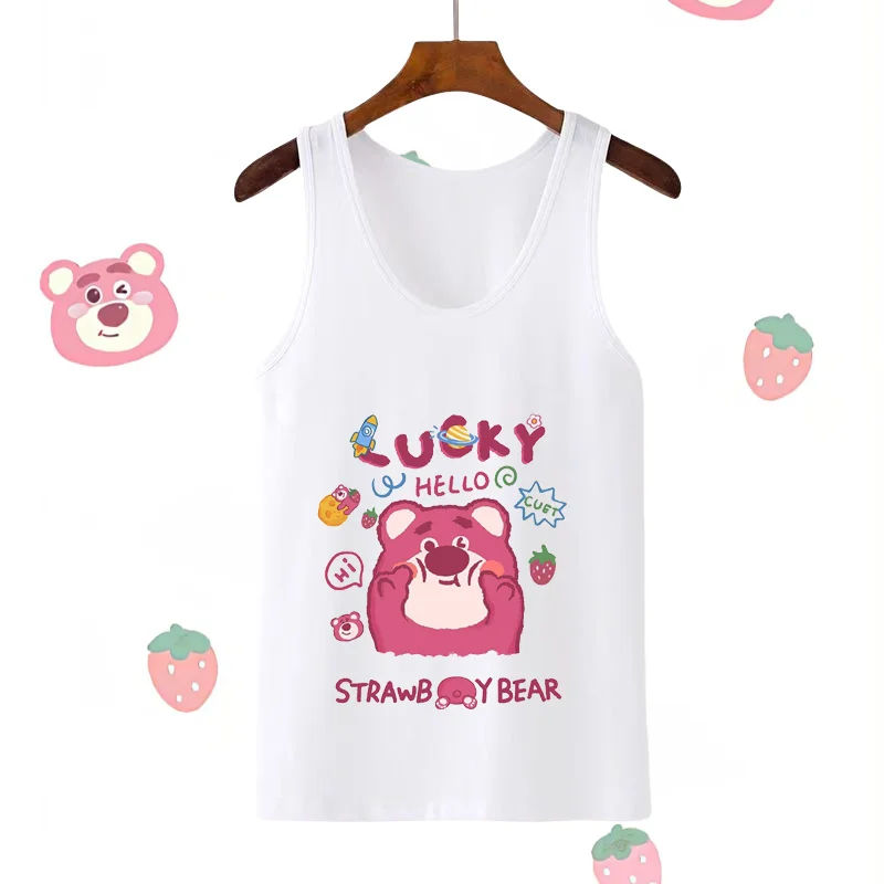 2025 Strawberry Bear Women's Strap Summer Tank Top Sleeveless Versatile Printed Fashion Casual Comfortable Tank Top
2025 Strawberry Bear Women's Strap Summer Tank Top Sleeveless Versatile Printed Fashion Casual Comfortable Tank Top