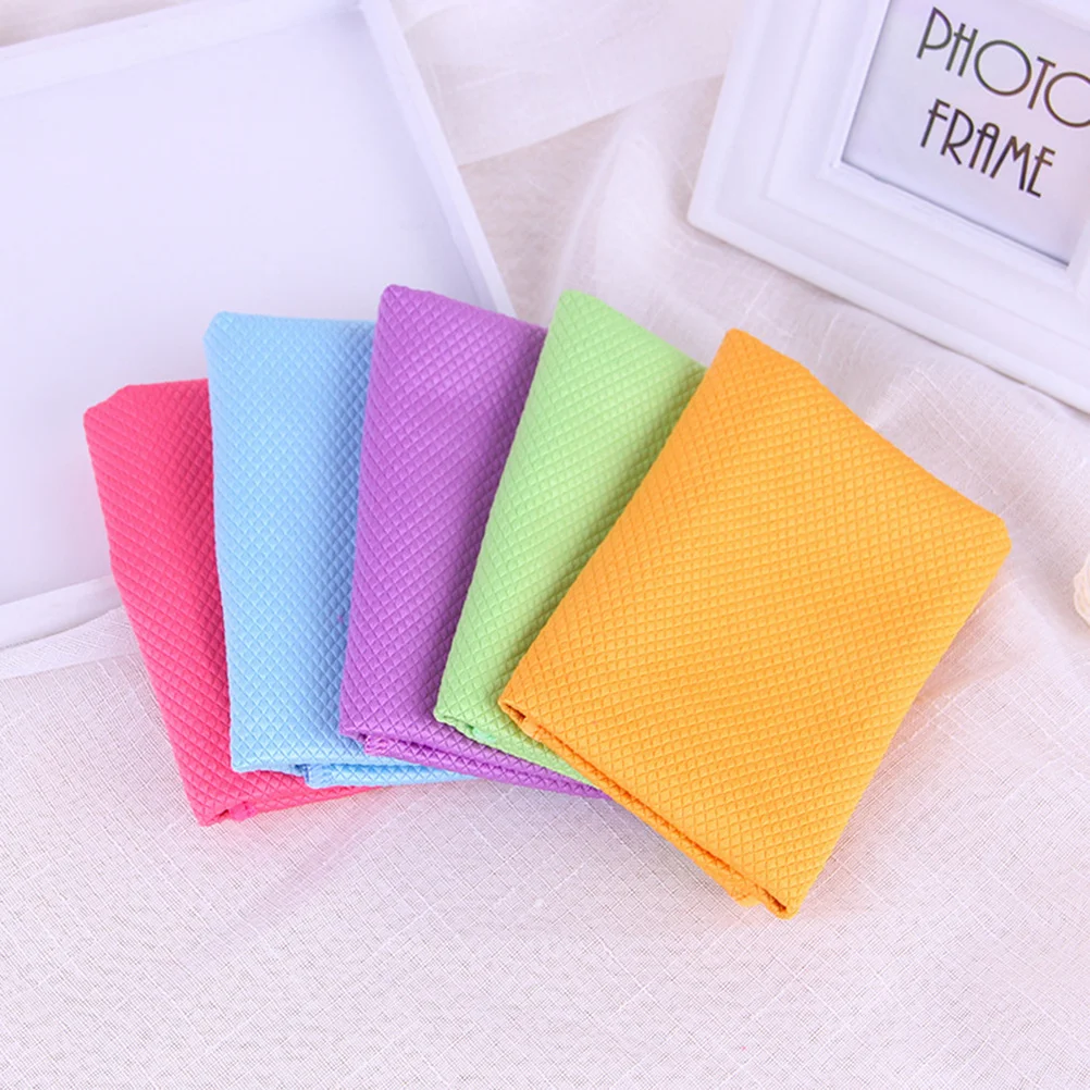 5 pcs Cleaning Cloth Superfine Fiber Water Absorbable For Kitchen Bathroom Dish Glass Window Table Washable
5 pcs Cleaning Cloth Superfine Fiber Water Absorbable For Kitchen Bathroom Dish Glass Window Table Washable