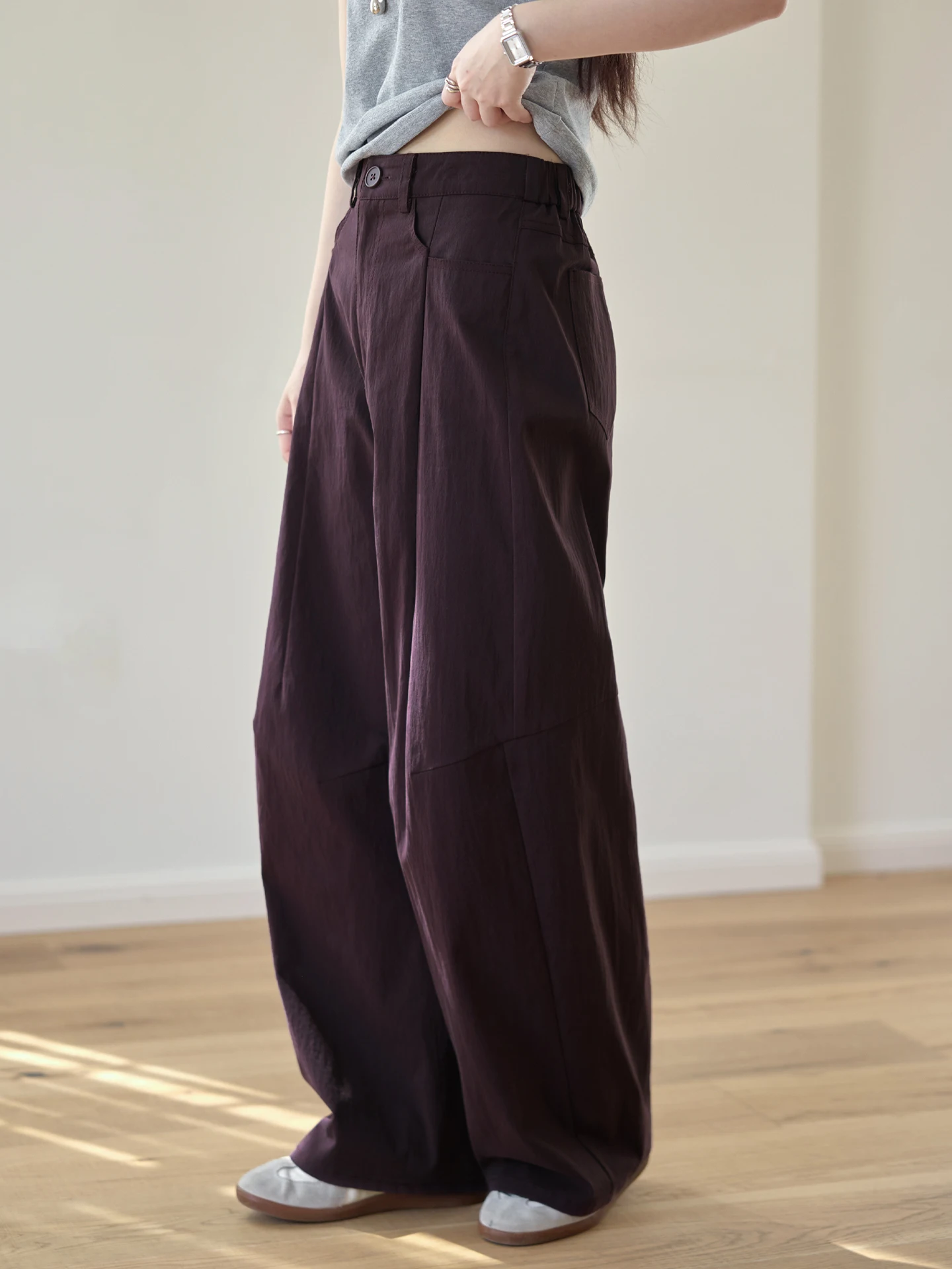 Slimming High Waist Wide Leg Straight Cut Casual Pants for Women Summer Loose Fit Trousers Amy Wine House Casual Cotton Blend
Slimming High Waist Wide Leg Straight Cut Casual Pants for Women Summer Loose Fit Trousers Amy Wine House Casual Cotton Blend
