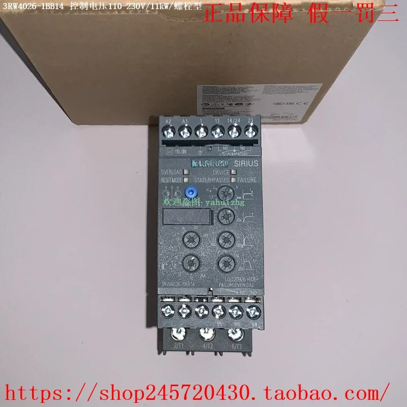 2025 3RW4026-1BB04 3RW4026-1BB14 Soft Starter 11KW 25.3A 
2025 3RW4026-1BB04 3RW4026-1BB14 Soft Starter 11KW 25.3A