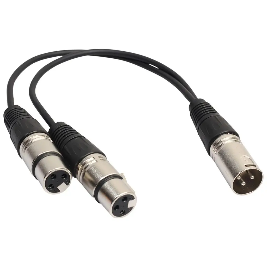 XLR Y-образный кабель-разветвитель, 3-контактный штекер на 2 гнезда микрофона, 1 фута
XLR Y-образный кабель-разветвитель, 3-контактный штекер на 2 гнезда микрофона, 1 фута