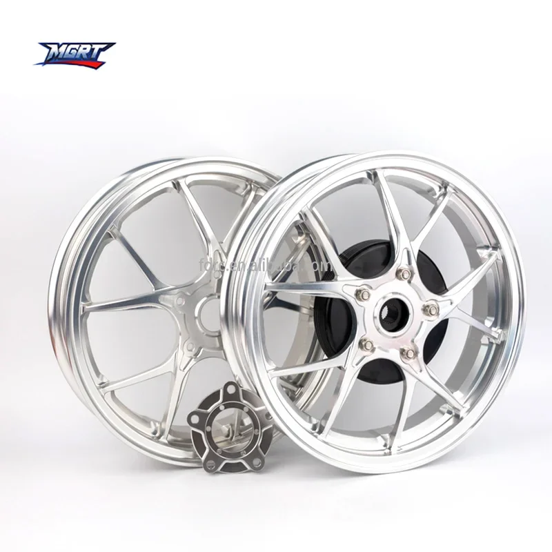 Forged Aluminum Wheel Rims VESPA Front and Rear Set for VESPA Racing Motorcycle Parts Silver Wheels!!