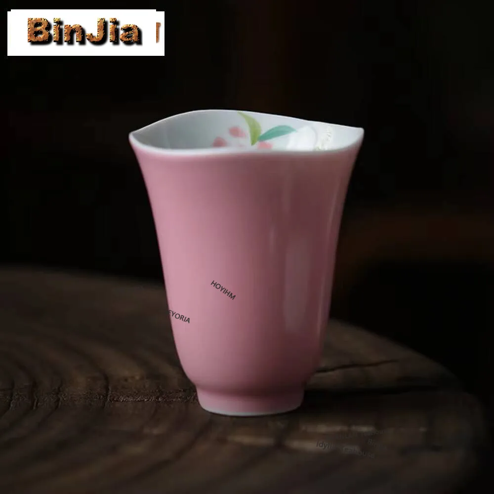 Hand Painted Cherry Blossom Master Cup Household Handmade Flower Mouth Teacup Creative Tea Bowl Fragrance Cup Teaset Decoration
Hand Painted Cherry Blossom Master Cup Household Handmade Flower Mouth Teacup Creative Tea Bowl Fragrance Cup Teaset Decoration