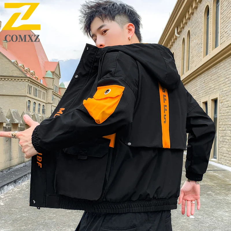 Men's Casual Jacket Korean Version Trendy Fashion Versatile Windproof Breathable Workwear Hooded Coat Outdoor Travel Camp Jacke
Men's Casual Jacket Korean Version Trendy Fashion Versatile Windproof Breathable Workwear Hooded Coat Outdoor Travel Camp Jacke
