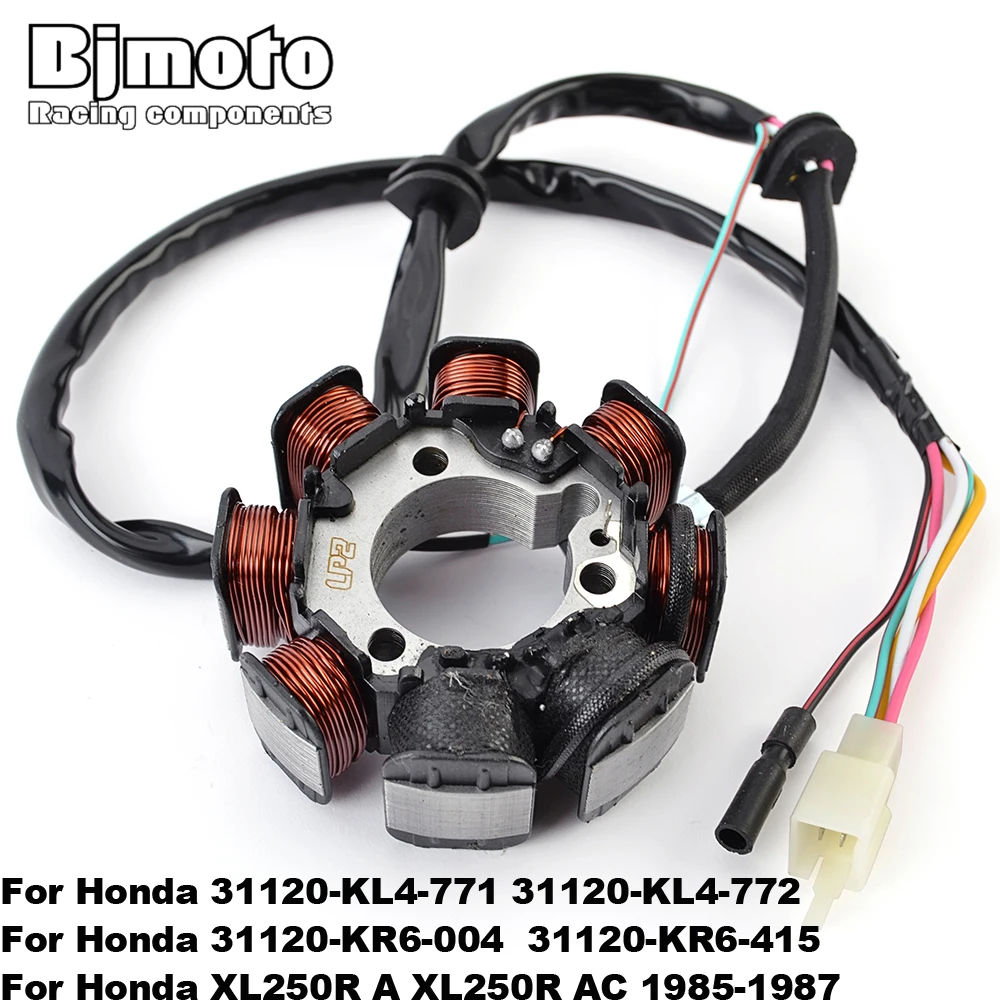 Motorcycle Stator Coil For Honda XL250R A XL250R AC 1985-1987 31120-KL4-771 31120-KL4-772 31120-KR6-004 31120-KR6-415
Motorcycle Stator Coil For Honda XL250R A XL250R AC 1985-1987 31120-KL4-771 31120-KL4-772 31120-KR6-004 31120-KR6-415