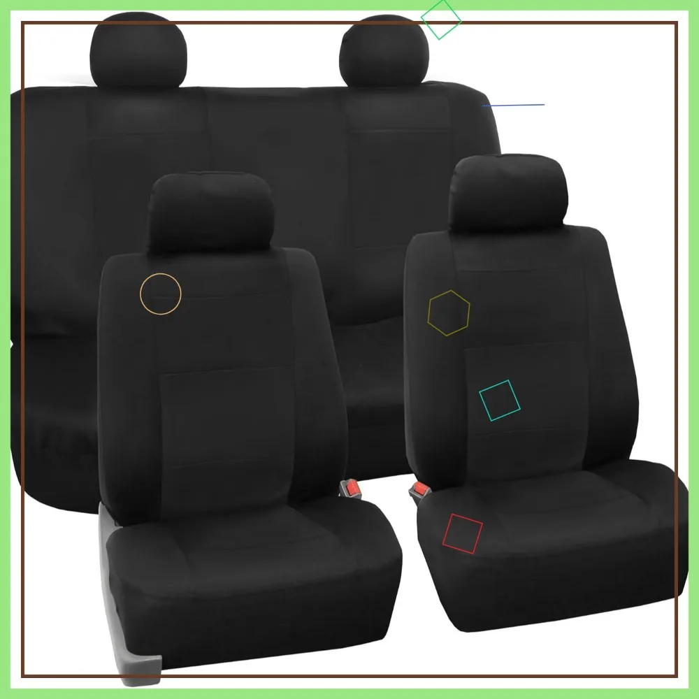 Universal Waterproof Car Seat Covers Full Set Black Neoprene for SUV Sedan Van
Universal Waterproof Car Seat Covers Full Set Black Neoprene for SUV Sedan Van