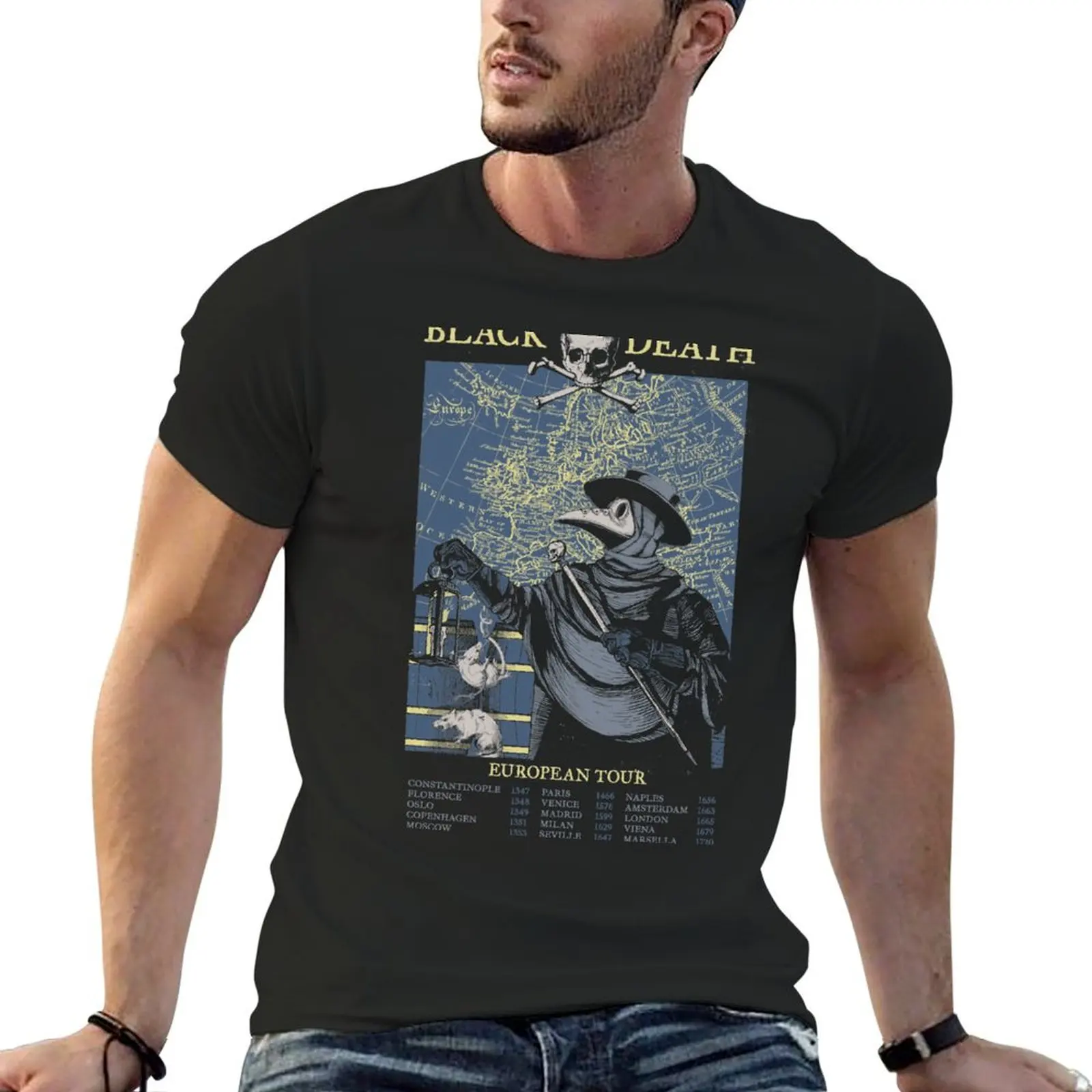 Black Death European Tour T-Shirt kawaii clothes vintage anime shirt summer tops mens big and tall t shirts
Black Death European Tour T-Shirt kawaii clothes vintage anime shirt summer tops mens big and tall t shirts