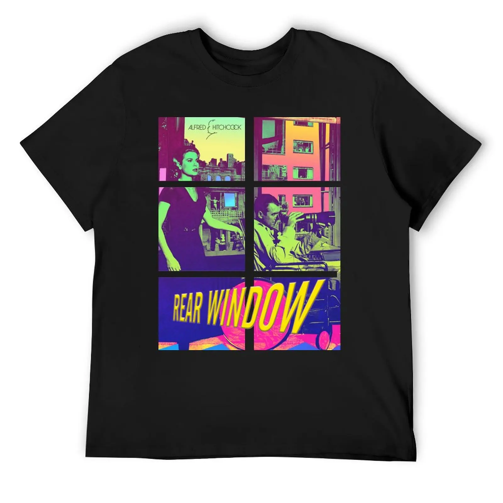 Alfred Hitchcock Rear Window Featuring James Stewart and Grace Kelly Officially Licensed Fan Art T-Shirt
Alfred Hitchcock Rear Window Featuring James Stewart and Grace Kelly Officially Licensed Fan Art T-Shirt