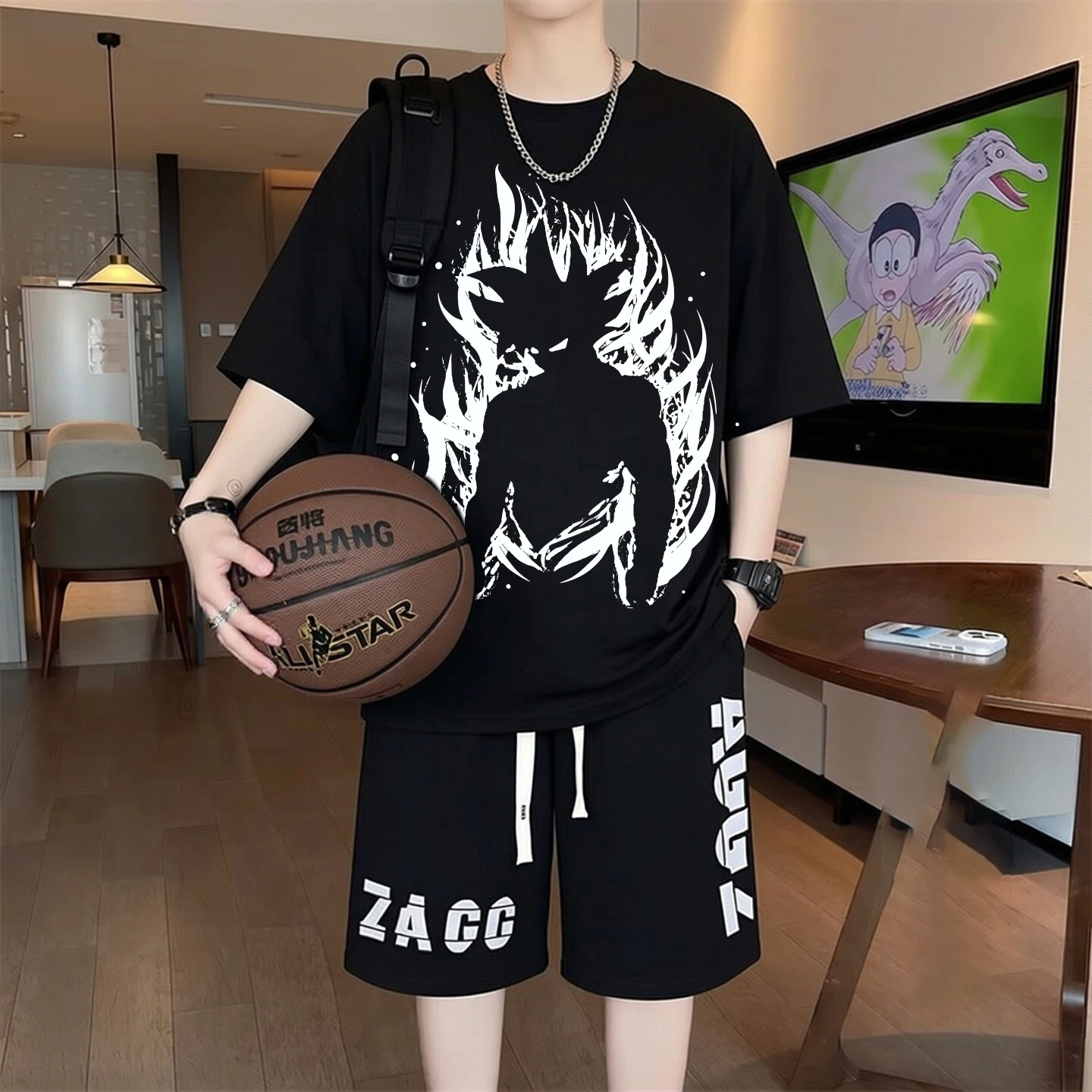 Summer Men 2 Piece Sets 100% Cotton T-shirt Shorts Men's Sets Summer Loose Casual Short Suits High Quality Trend Tracksuit Men
Summer Men 2 Piece Sets 100% Cotton T-shirt Shorts Men's Sets Summer Loose Casual Short Suits High Quality Trend Tracksuit Men