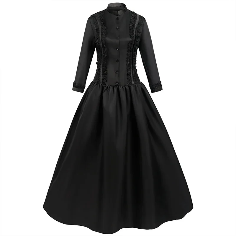 UUI1Medieval Gothic Victorian Ball Gown Princess Halloween Retro Aristocratic Cosplay Dress Masquerade Vampire Bride Costu
UUI1Medieval Gothic Victorian Ball Gown Princess Halloween Retro Aristocratic Cosplay Dress Masquerade Vampire Bride Costu