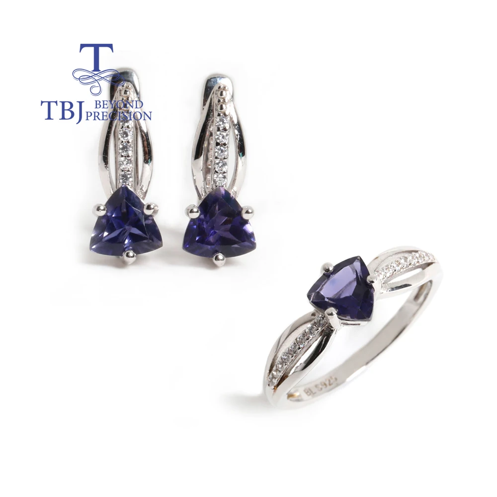 Light Luxury Precious Natural iolite Ring Earring Jewelry Set 925 sterling Silver women Anniversary & Banquet wear
Light Luxury Precious Natural iolite Ring Earring Jewelry Set 925 sterling Silver women Anniversary & Banquet wear