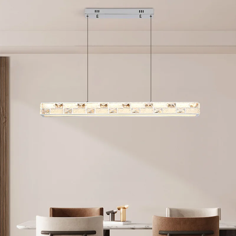 Restaurant chandelier light luxury crystal lamp modern simple bar table lamp dining room lamp long stainless steel lamp
Restaurant chandelier light luxury crystal lamp modern simple bar table lamp dining room lamp long stainless steel lamp