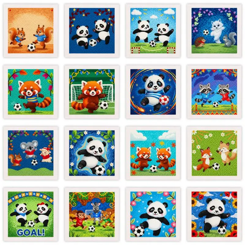 25X25cm Punch Needle Embroidery Kit for Beginners Cartoon Animal Soft Yarn Hoop Embroidery Set With Frame Home Decor Gifts
25X25cm Punch Needle Embroidery Kit for Beginners Cartoon Animal Soft Yarn Hoop Embroidery Set With Frame Home Decor Gifts