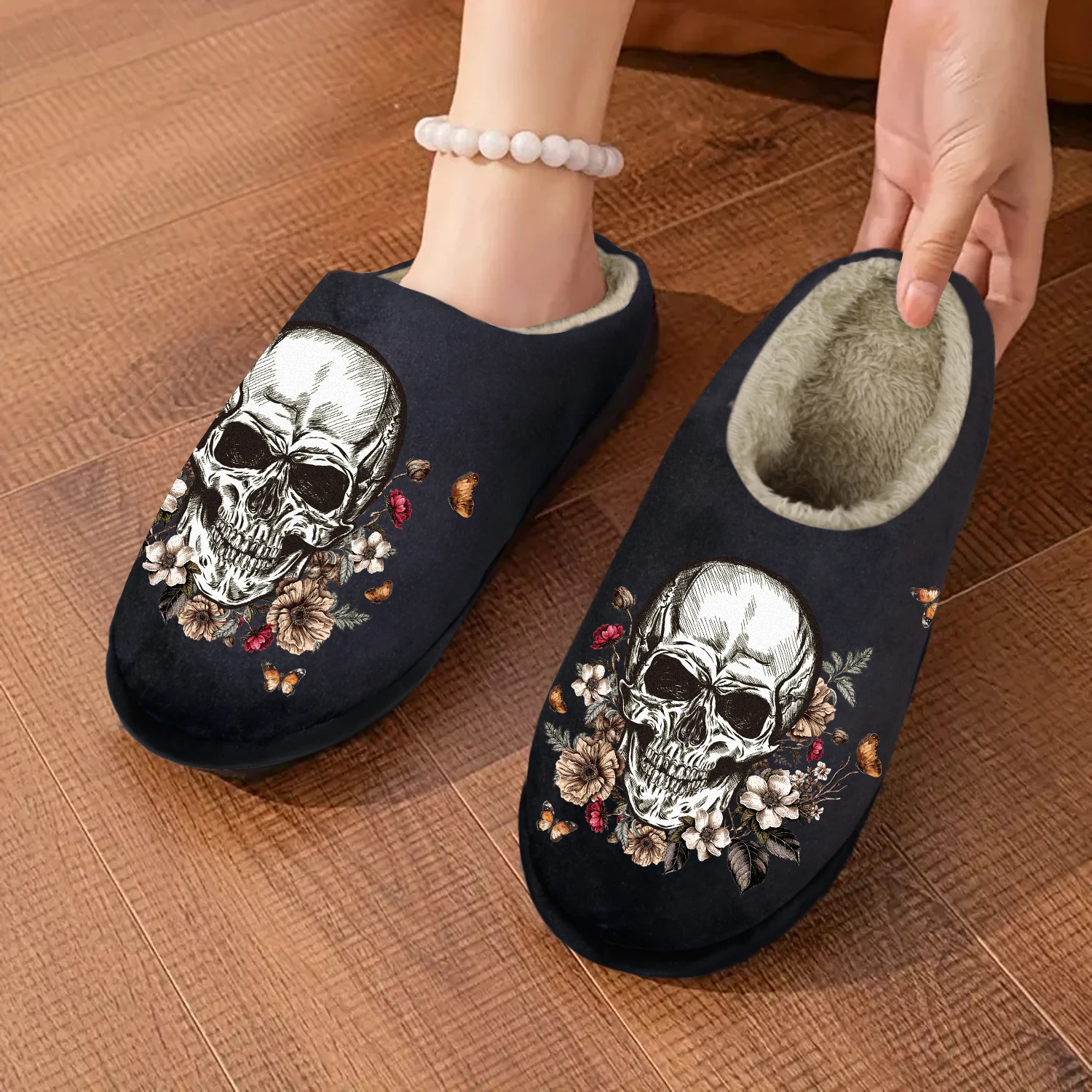 Halloween Gifts, Skull Indoor/Outdoor Slippers,Soft Memory Foam House slippers, Comfy Fuzzy House Shoes,Rubber Non-Slip Sole
Halloween Gifts, Skull Indoor/Outdoor Slippers,Soft Memory Foam House slippers, Comfy Fuzzy House Shoes,Rubber Non-Slip Sole