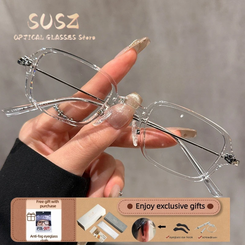 SUSZ Reading Glasses Small Frame Square Versatile Blue Light Blocking UV Protection Customization Prescription OpticalGlasses
SUSZ Reading Glasses Small Frame Square Versatile Blue Light Blocking UV Protection Customization Prescription OpticalGlasses