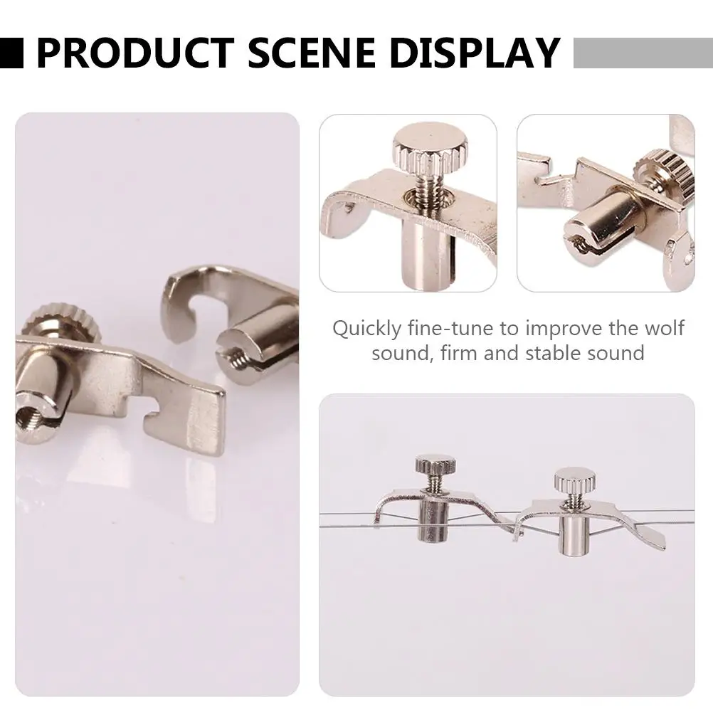 4 Pcs Erhu Fine Tuners Stainless Steel Silver Adjusters for Strings Accurate Adjustment Musical Instrument Accessories Durable
4 Pcs Erhu Fine Tuners Stainless Steel Silver Adjusters for Strings Accurate Adjustment Musical Instrument Accessories Durable