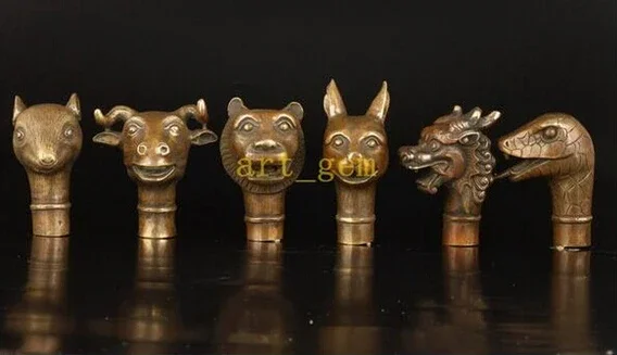 Pure Copper Brass Grandpa Good Asian Old Mice Cattle Tiger Rabbit Dragon Snake Statue Walking Stick Cane Head
Pure Copper Brass Grandpa Good Asian Old Mice Cattle Tiger Rabbit Dragon Snake Statue Walking Stick Cane Head