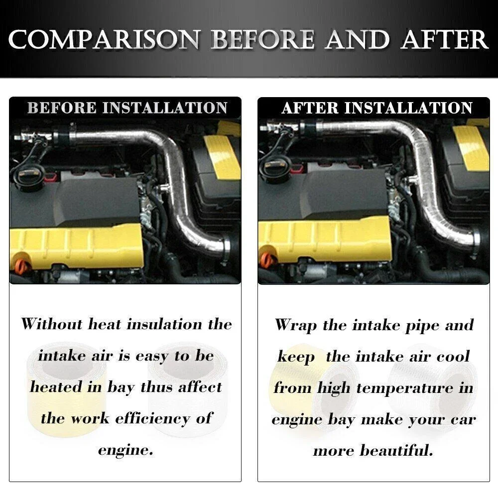 1pc Car Exhaust Pipe Insulation Tape Heat Shield Wrap Tape Auto Exhaust Pipe Adhesive Reflective Aluminium 5cm*5m Sheath Tape
1pc Car Exhaust Pipe Insulation Tape Heat Shield Wrap Tape Auto Exhaust Pipe Adhesive Reflective Aluminium 5cm*5m Sheath Tape