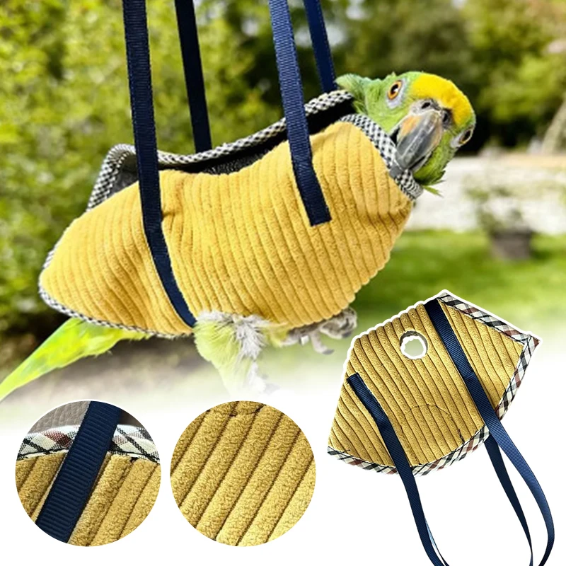 Adjustable Parrot Harness Vest Carrier Breathable Anti-Escape Bird Backpack for Small Parrots Portable Travel Bag
Adjustable Parrot Harness Vest Carrier Breathable Anti-Escape Bird Backpack for Small Parrots Portable Travel Bag
