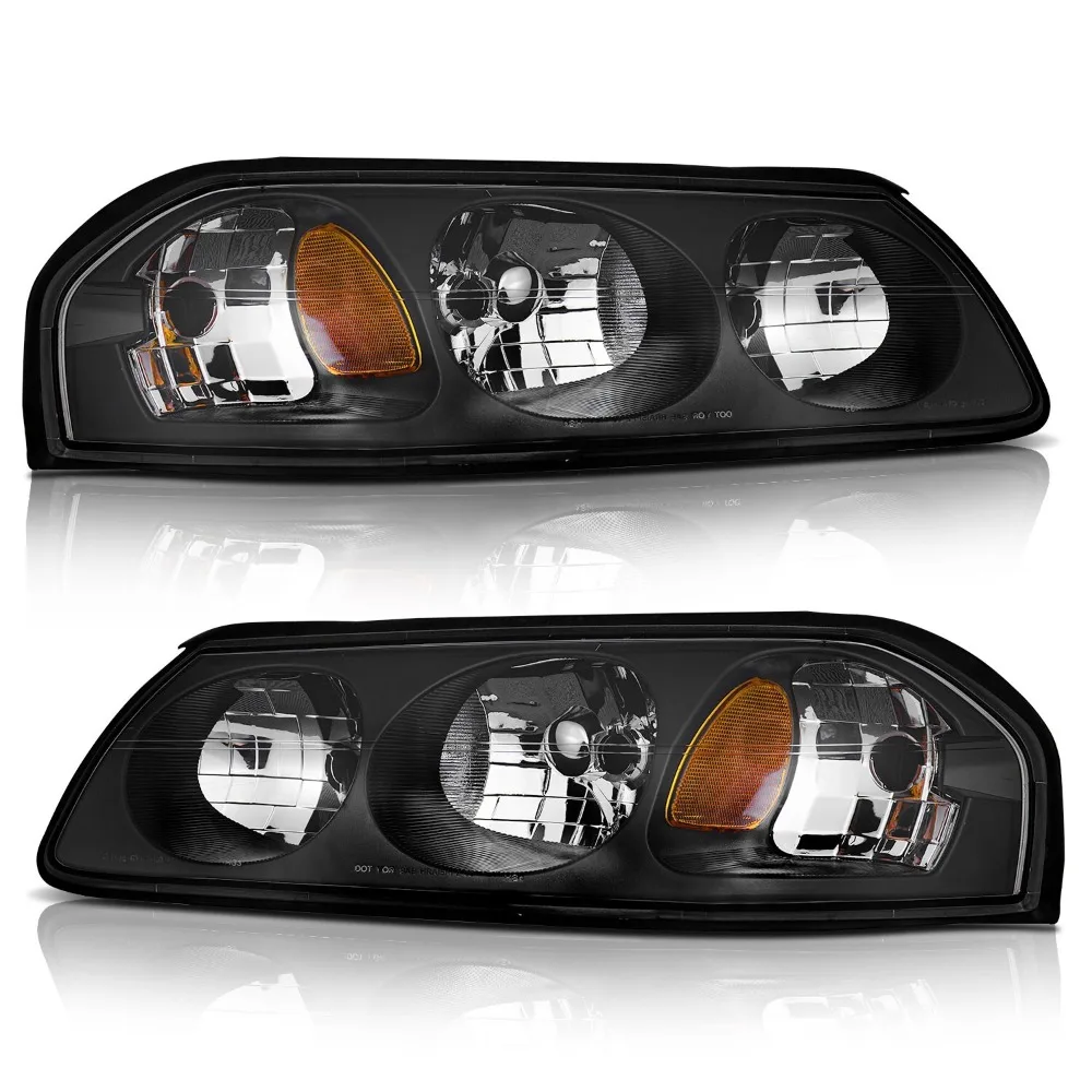 Pair Headlights Assembly For 2000-2005 Chevy Impala Chrome Headlamps w/o Bulbs
Pair Headlights Assembly For 2000-2005 Chevy Impala Chrome Headlamps w/o Bulbs