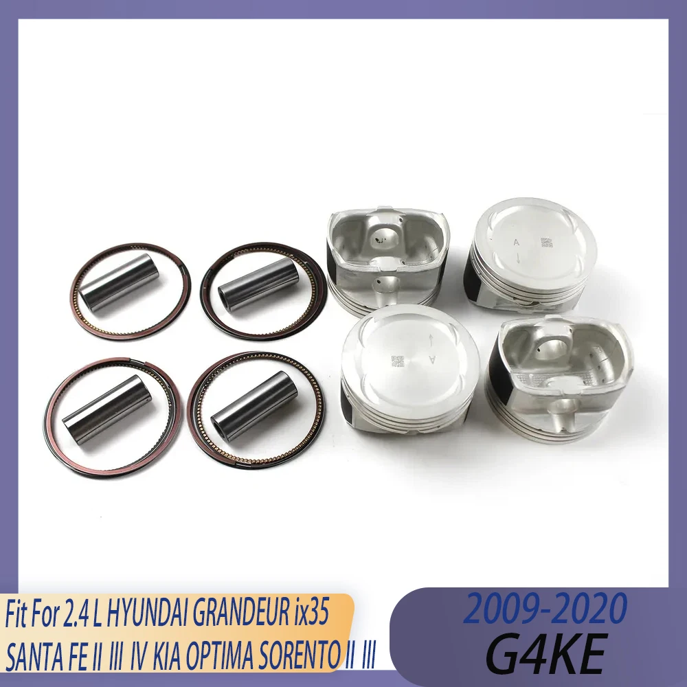 STD Engine Piston & Ring Set kit Fit 2.4 L GAS G4KE 09-20 For HYUNDAI GRANDEUR ix35 SANTA FE II Ⅲ Ⅳ KIA OPTIMA SORENTO II Ⅲ
STD Engine Piston & Ring Set kit Fit 2.4 L GAS G4KE 09-20 For HYUNDAI GRANDEUR ix35 SANTA FE II Ⅲ Ⅳ KIA OPTIMA SORENTO II Ⅲ