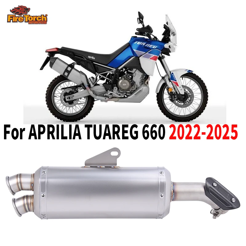 Slip On For Aprilia Tuareg 660 2022 - 2025 Motorcycle Exhaust Escape Mid Link Pipe Carbon Fiber Heat Shield Double Hole Muffler
Slip On For Aprilia Tuareg 660 2022 - 2025 Motorcycle Exhaust Escape Mid Link Pipe Carbon Fiber Heat Shield Double Hole Muffler
