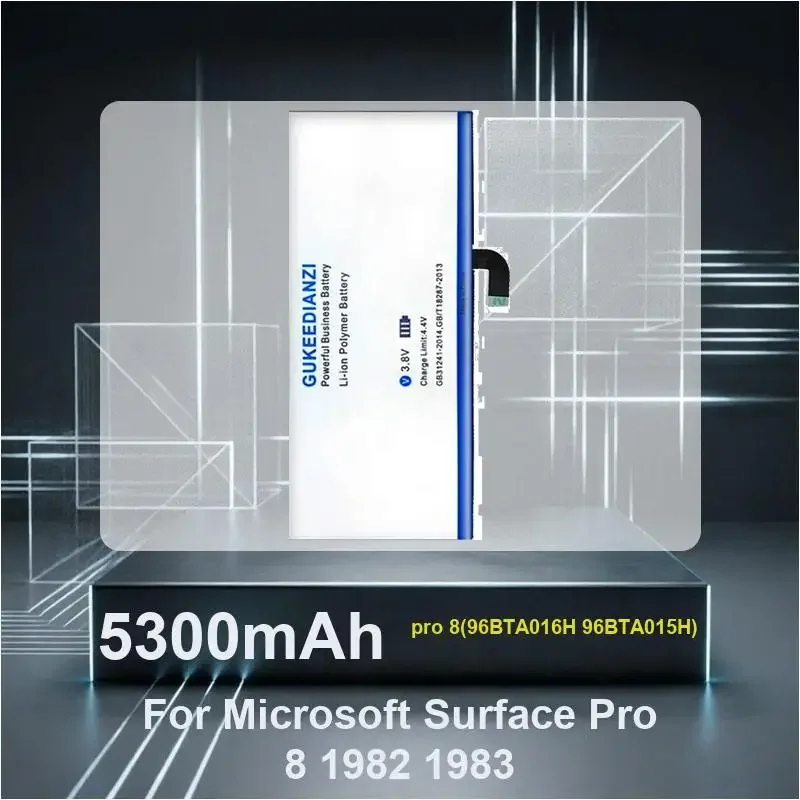 pro 8(96BTA016H 96BTA015H) 5300mAh High Capacity Laptop Battery For Microsoft Surface Pro 8 Pro8 1982 1983 Series Tablet
pro 8(96BTA016H 96BTA015H) 5300mAh High Capacity Laptop Battery For Microsoft Surface Pro 8 Pro8 1982 1983 Series Tablet