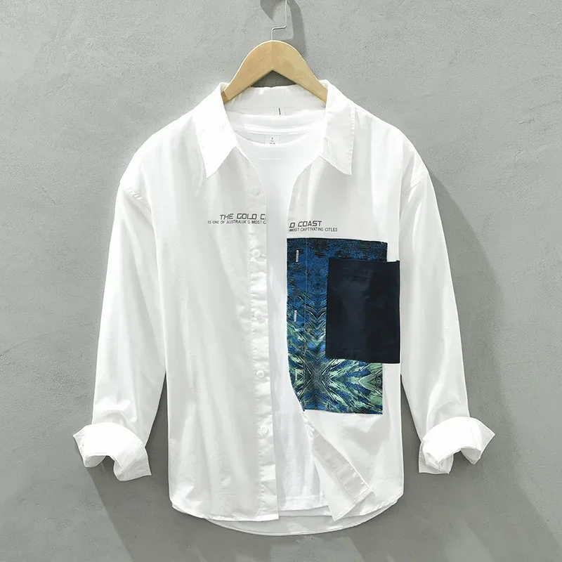 Multicolor Printed Long-sleeved Fall White Shirt Men's Spring/fall 2022 New Casual Versatile Shirt Jacket Men's Clothing
Multicolor Printed Long-sleeved Fall White Shirt Men's Spring/fall 2022 New Casual Versatile Shirt Jacket Men's Clothing