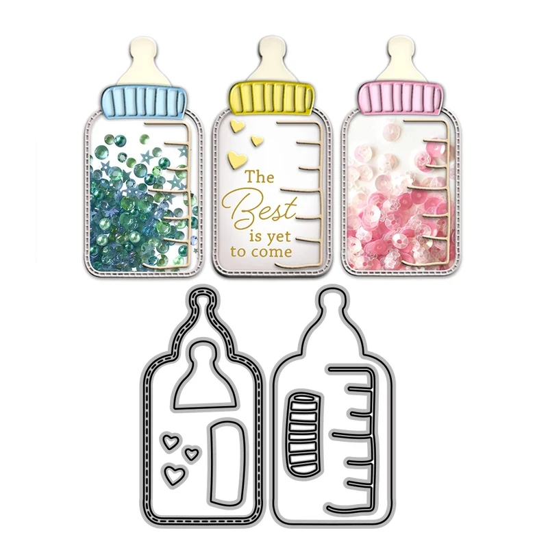 DIY Cut Dies Cute Baby Bottle Metal Cutting Diescrapbooking Embossed Dies For Love Cards Album Diary Decor
DIY Cut Dies Cute Baby Bottle Metal Cutting Diescrapbooking Embossed Dies For Love Cards Album Diary Decor
