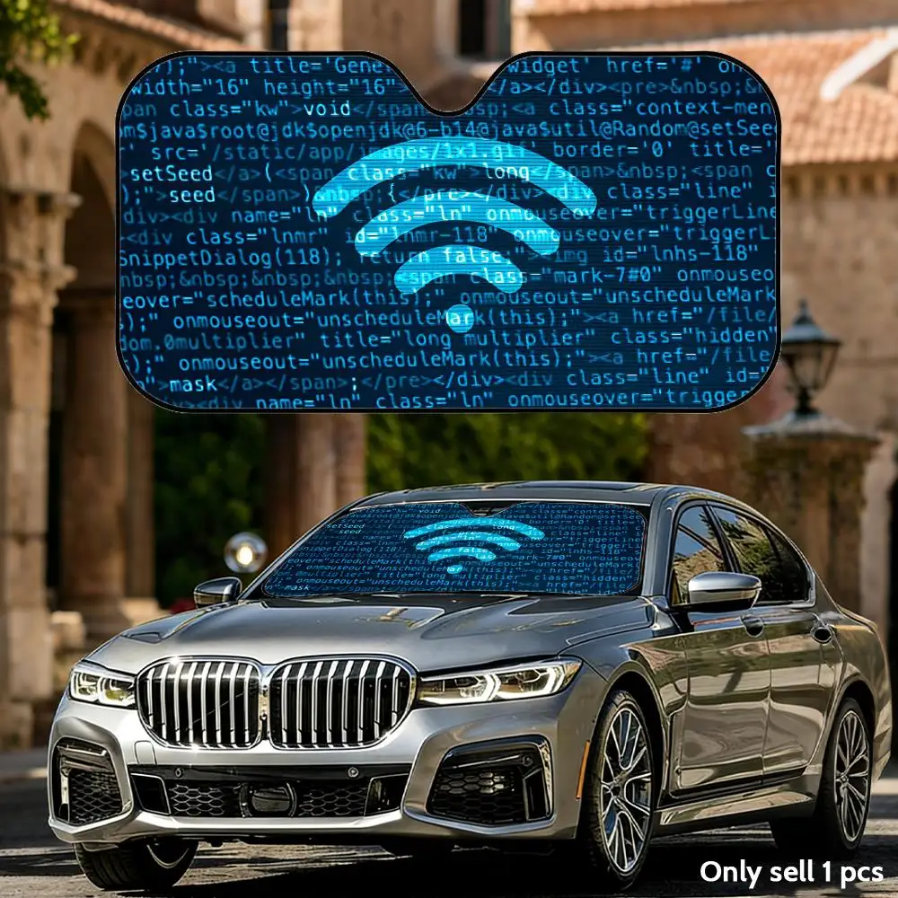 WIFI Sun Visor Aluminum Foil Windshield UV Protection Heat Insulation Cover Foldable Reusable Sun Visor Shade
WIFI Sun Visor Aluminum Foil Windshield UV Protection Heat Insulation Cover Foldable Reusable Sun Visor Shade
