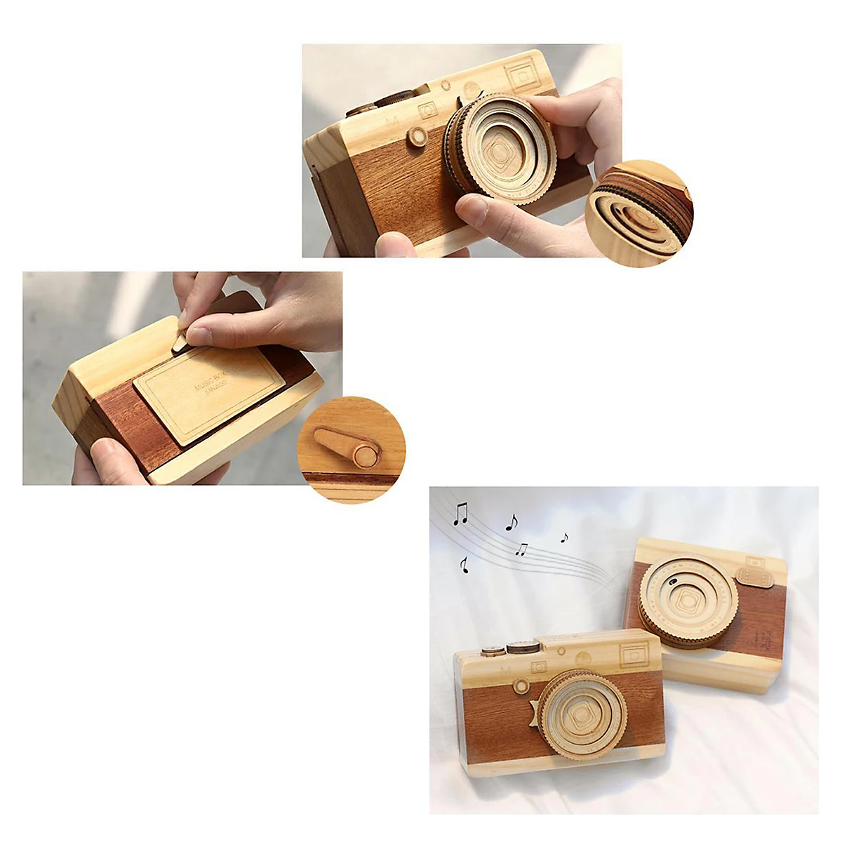 Wooden Music Decoration Creative Musical Boxes Camera Shape Creative Music Box Vintage Keepsakes Birthday Gifts
Wooden Music Decoration Creative Musical Boxes Camera Shape Creative Music Box Vintage Keepsakes Birthday Gifts