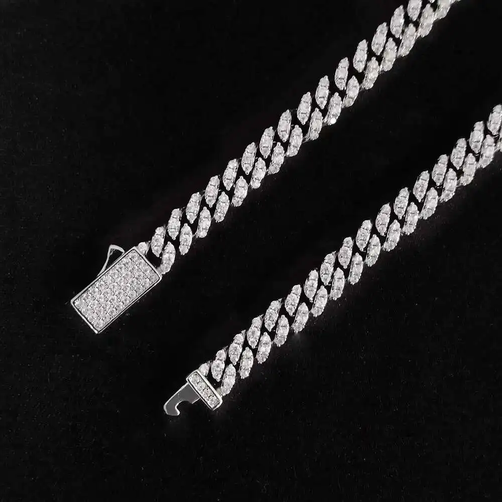 the Tested 6mm Single Row 925 Sterling Silver Vvs d Moissanite Diamond Cuban Necklace
the Tested 6mm Single Row 925 Sterling Silver Vvs d Moissanite Diamond Cuban Necklace