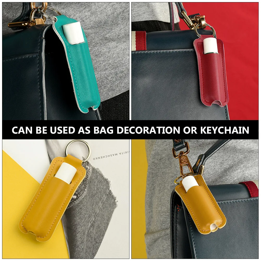 5Pcs Key Chain Holder Lipstick Bag Neoprene Balm Gloss Small Bottle Sleeve Cover St Portable Travel Outdoor PU 
5Pcs Key Chain Holder Lipstick Bag Neoprene Balm Gloss Small Bottle Sleeve Cover St Portable Travel Outdoor PU