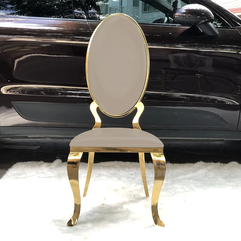 Mirror stainless steel dining chair simple modern Nordic home hotel leather chair
Mirror stainless steel dining chair simple modern Nordic home hotel leather chair