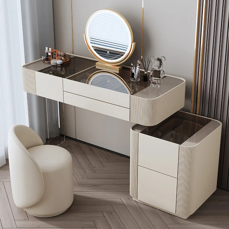 Cream wind dresser bedroom modern simple light luxury rock slab makeup table small apartment household solid wood makeup table
Cream wind dresser bedroom modern simple light luxury rock slab makeup table small apartment household solid wood makeup table
